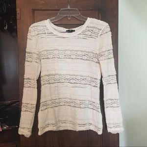 Long sleeve lace top